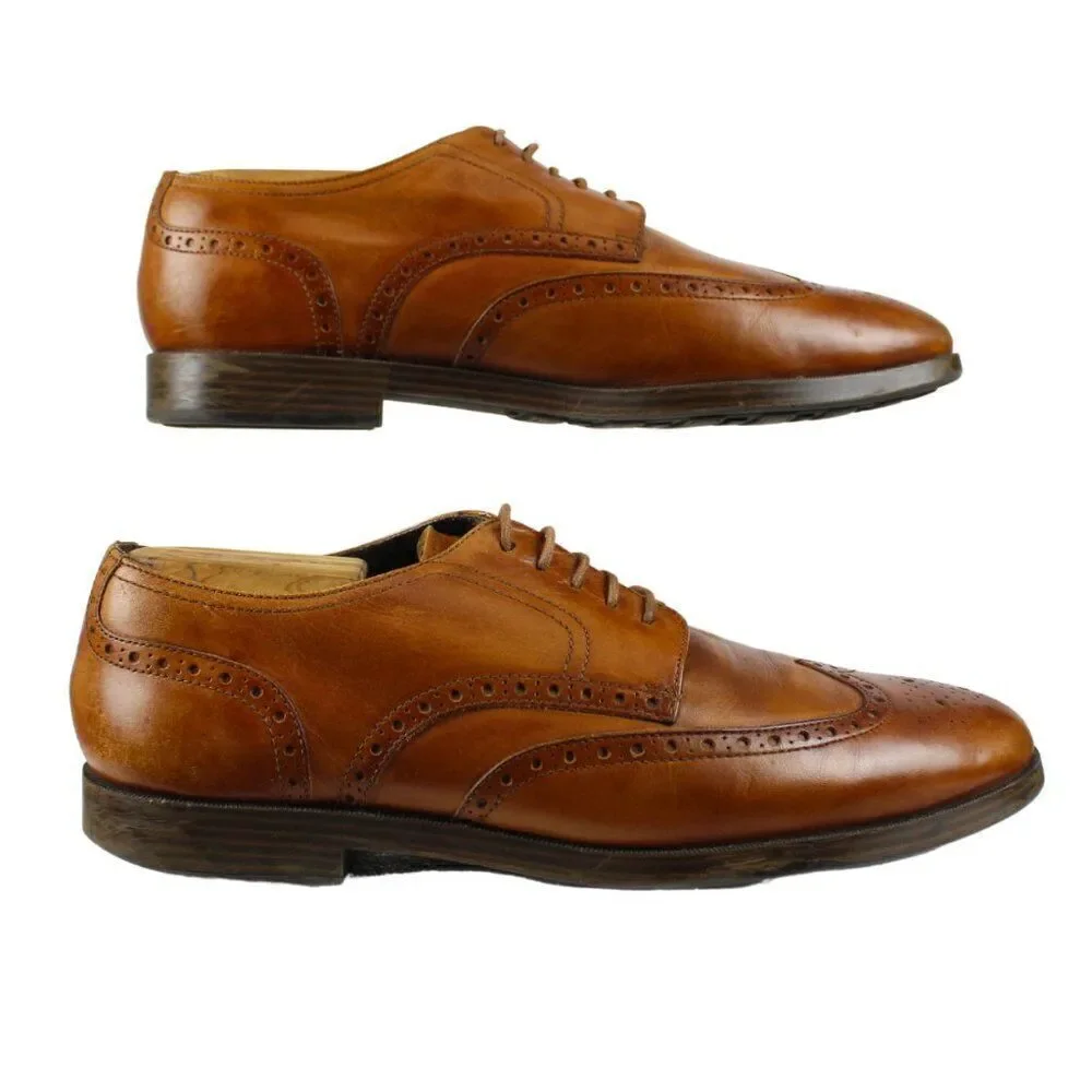 Cole Haan Jefferson Grand O.S. Wingtip Oxford British Tan C23795 Men’s 9 Wide